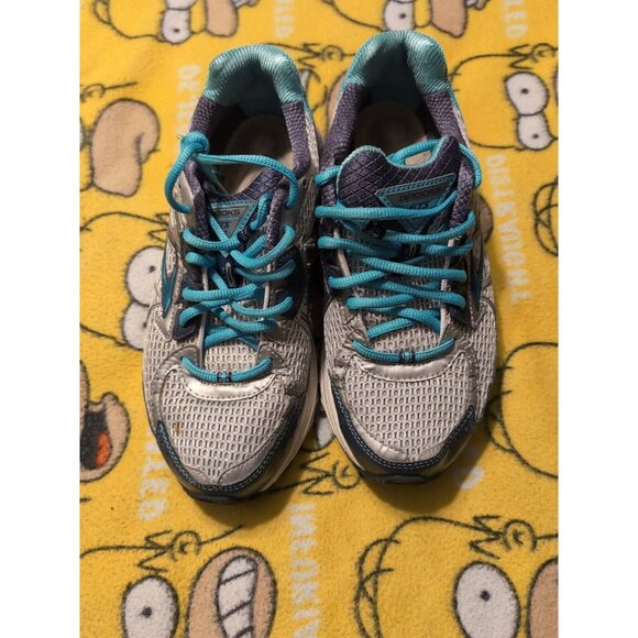Brooks Adrenaline GTS 13 Women's Running Shoes Blue Silver Size 8 Wide (D) READ - Picture 3 of 12